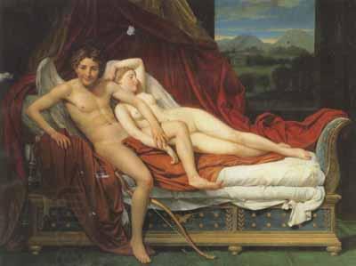 Jacques-Louis David Cupid and psyche (mk02) China oil painting art
